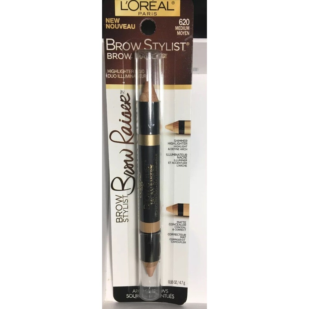 L'Oreal Paris Brow Stylist Brow Raiser Highlighter Duo 620 Medium